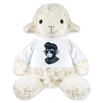 Cool Monkey Chimpanzee Lunettes de Soleil Rock and Roll - Mouton en peluche Annika MiniFeet® - blanc - Devant