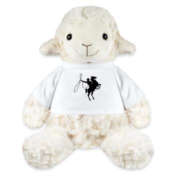 Cowboy à cheval - Mouton en peluche Annika MiniFeet® - blanc - Devant