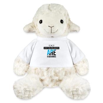 Les ophtalmologistes sont des visionnaires - Noir - Mouton en peluche Annika MiniFeet® - blanc - Devant