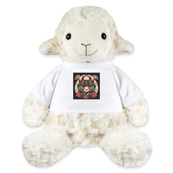 Chèvre Samouraï - Mouton en peluche Annika MiniFeet® - blanc - Devant