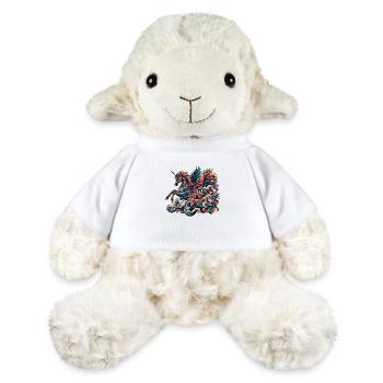 Vibrant Unicorn Illustration with Intricate Detail - MiniFeet® Sheep Annika - white - Front