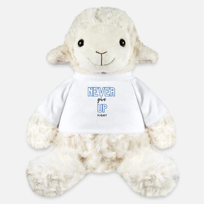 NEVER GIVE UP- FIGHT - MOTIVATION - STATEMENT - MiniFeet® Schaf Annika - Weiß