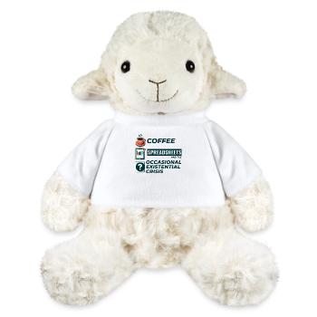 Accountant Bookkeeping Coffee Spreadsheets Funny - MiniFeet® Sheep Annika - white - Front