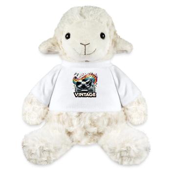 Vintage Record Player - MiniFeet® Sheep Annika - white - Front