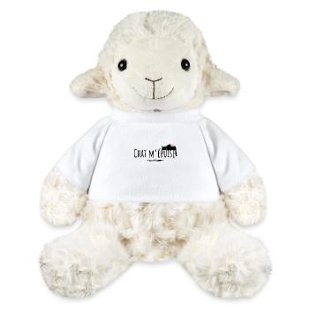 chat m épuise- idée cadeau chat drôle cadeau - Mouton en peluche Annika MiniFeet® - blanc - Devant