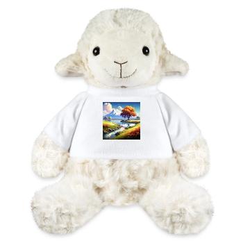 Schöne Landschaft mit See und Gebirge - MiniFeet® Schaf Annika - Weiß - Vorne