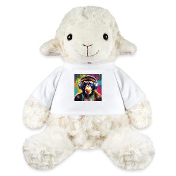 Singe de la musique - Mouton en peluche Annika MiniFeet® - blanc - Devant