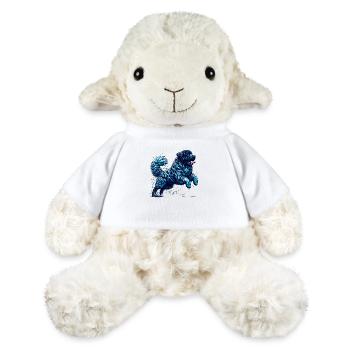 Newfy Vague de Joie - bleu - Mouton en peluche Annika MiniFeet® - blanc - Devant