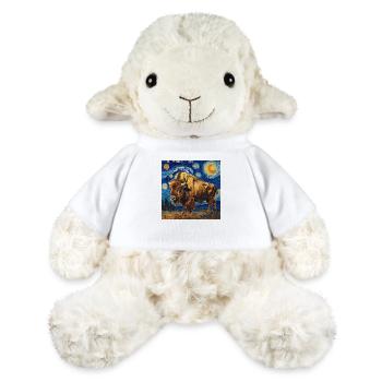 Bison, Buffalo, Animal, Van Gogh, Starry Night - MiniFeet® Sheep Annika - white - Front
