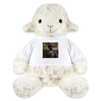 Chimp with hat and suit in a bar - MiniFeet® Sheep Annika - white - Front