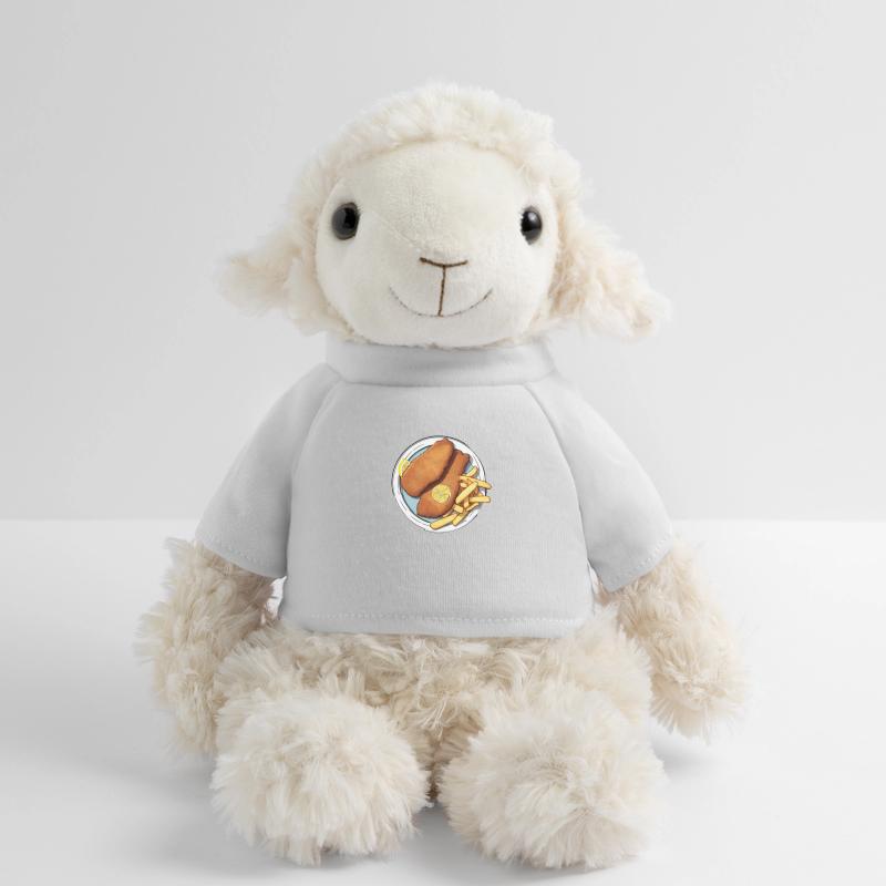 Schnitzel mit Pommes und einem Scheibchen Zitrone MiniFeet® Schaf Annika
