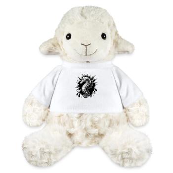 Seahorse Black White - MiniFeet® Sheep Annika - white - Front