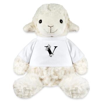 Floral letter v black and white - MiniFeet® Sheep Annika - white - Front
