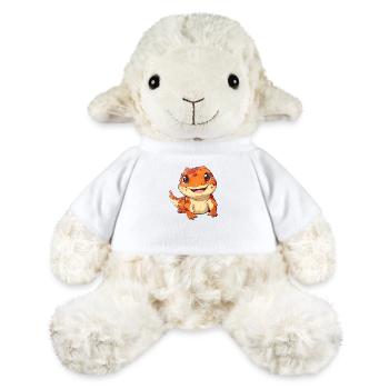 Cute smiling gecko with big eyes - MiniFeet® Sheep Annika - white - Front