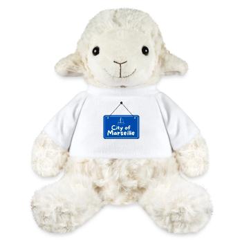 Ville de Marseille - Mouton en peluche Annika MiniFeet® - blanc - Devant