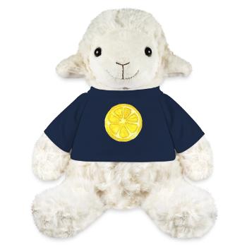 Tranche de citron - Mouton en peluche Annika MiniFeet® - bleu marine - Devant
