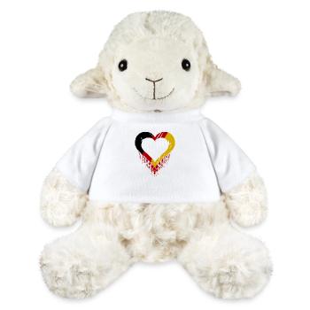 Le mal du pays en Allemagne - Mouton en peluche Annika MiniFeet® - blanc - Devant