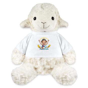 Diplôme de natation : Super nageur ! - Mouton en peluche Annika MiniFeet® - blanc - Devant