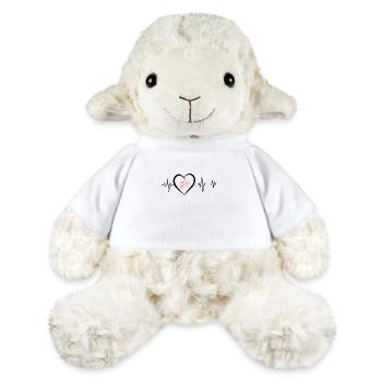 Kirschblüten-Herzschlag - MiniFeet® Schaf Annika - Weiß - Vorne