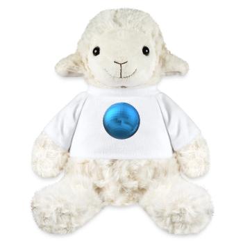Blaue Kugel - MiniFeet® Schaf Annika - Weiß - Vorne