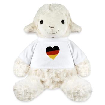 Allemagne Cœur - Mouton en peluche Annika MiniFeet® - blanc - Devant