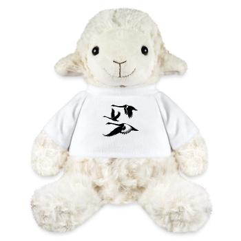 élégant cygne muet troupeau oiseaux cygne - Mouton en peluche Annika MiniFeet® - blanc - Devant