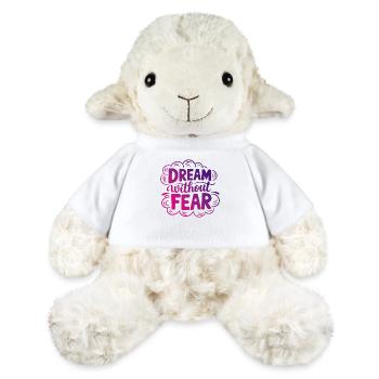 Rêve sans peur Citation - Mouton en peluche Annika MiniFeet® - blanc - Devant