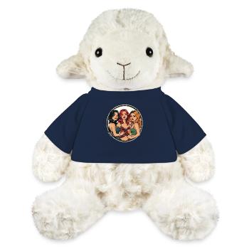 Amitié et plaisir – Une soirée spéciale - Mouton en peluche Annika MiniFeet® - bleu marine - Devant
