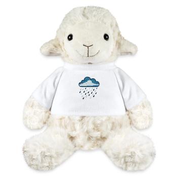 Nuage de pluie brodé - Mouton en peluche Annika MiniFeet® - blanc - Devant