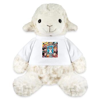 Excitement over the Cat Drawing - MiniFeet® Sheep Annika - white - Front