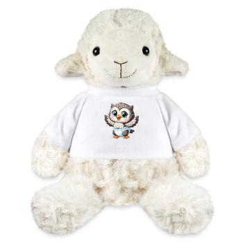 Bébé hibou avec couche - Mouton en peluche Annika MiniFeet® - blanc - Devant