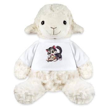 Chatte mère et enfant menteur - Mouton en peluche Annika MiniFeet® - blanc - Devant