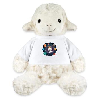Weltraum Hamster Astronaut - MiniFeet® Schaf Annika - Weiß - Vorne