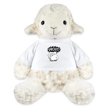 Chat qui pète - Mouton en peluche Annika MiniFeet® - blanc - Devant
