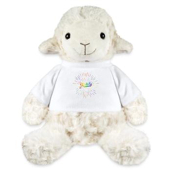 🏳️‍🌈 PRIDE T-Shirt – Rainbow Explosion Edition - MiniFeet® Schaf Annika - Weiß - Vorne