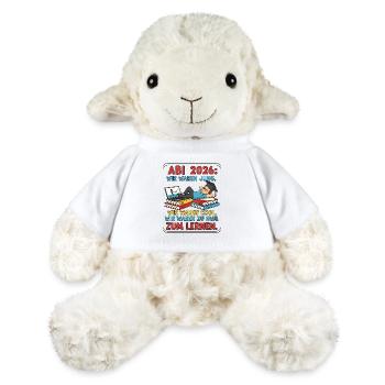ABI 2026 : Trop paresseux pour étudier - Mouton en peluche Annika MiniFeet® - blanc - Devant