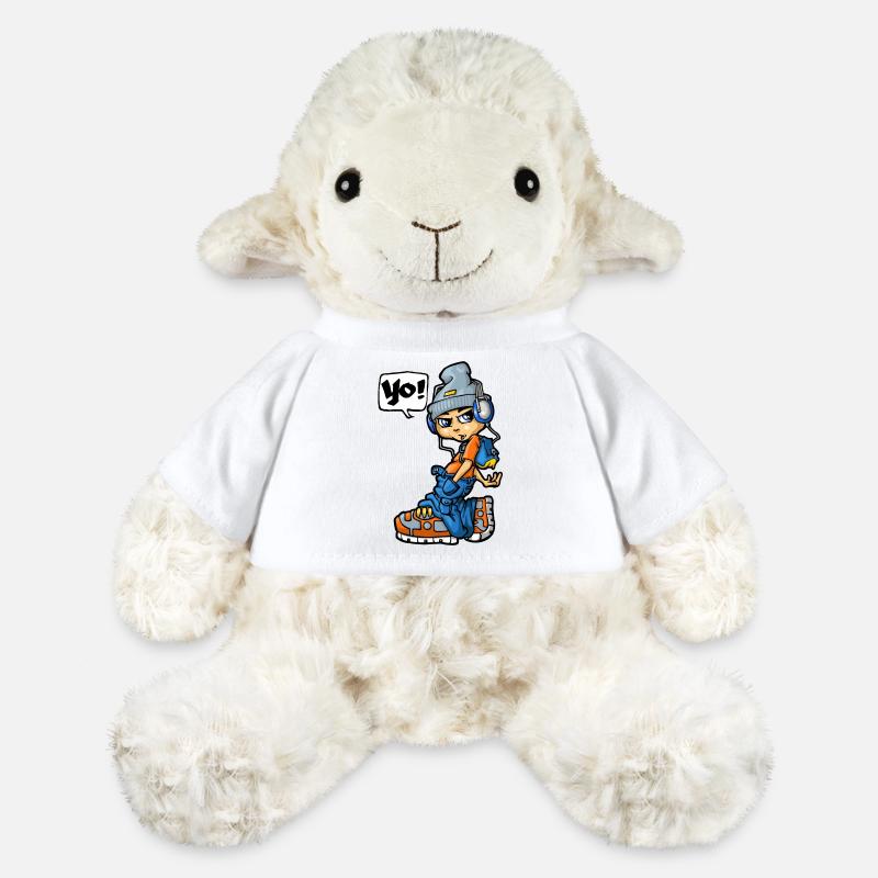 Yo - Mouton en peluche Annika MiniFeet® - blanc