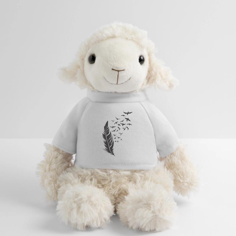 Federflug Silhouette mit Vogelzug MiniFeet® Schaf Annika