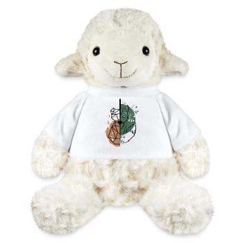Renard origami vs dessin - Mouton en peluche Annika MiniFeet® - blanc - Devant