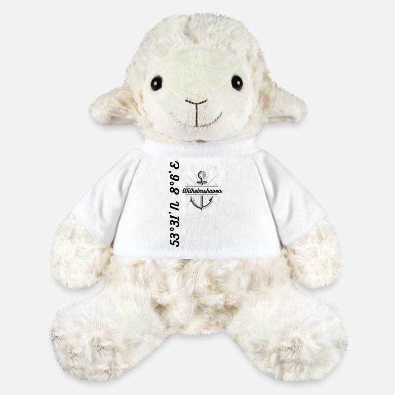 Wilhelmshaven coordinates Maritime Mode - MiniFeet® Sheep Annika - white