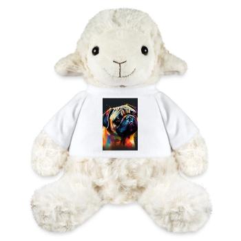 Pug Pug Pug Dog Dog Colorful - MiniFeet® Sheep Annika - white - Front
