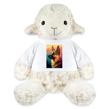 Berger Allemand Chiens Malinois - Mouton en peluche Annika MiniFeet® - blanc - Devant
