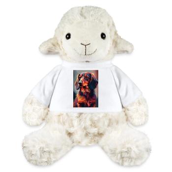 Chien teckel - Mouton en peluche Annika MiniFeet® - blanc - Devant