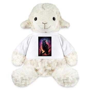 Owl Bird Animal Owls Night - MiniFeet® Sheep Annika - white - Front