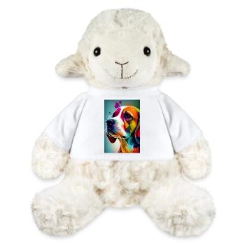 Beagle Dog Coloré - Mouton en peluche Annika MiniFeet® - blanc - Devant