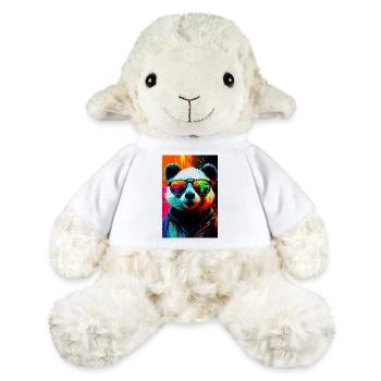 Panda Ours Panda Animal Pandas PopArt Animal - Mouton en peluche Annika MiniFeet® - blanc - Devant