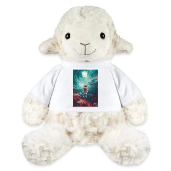 Astronaute Space Cosmonaut Rocket Planets - Mouton en peluche Annika MiniFeet® - blanc - Devant