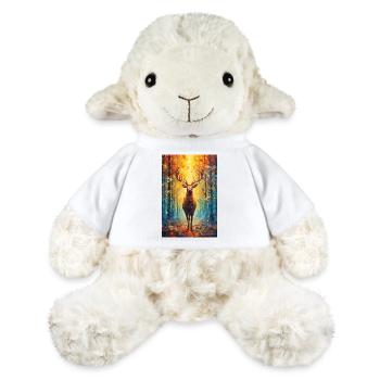 Cerf Chasseur de cerfs Animal Coloré - Mouton en peluche Annika MiniFeet® - blanc - Devant
