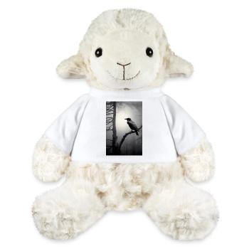 Corbeau Corbeaux Corbeau Corbeaux Oiseau Animal Lune Nuit - Mouton en peluche Annika MiniFeet® - blanc - Devant