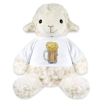 Mug - Mouton en peluche Annika MiniFeet® - blanc - Devant